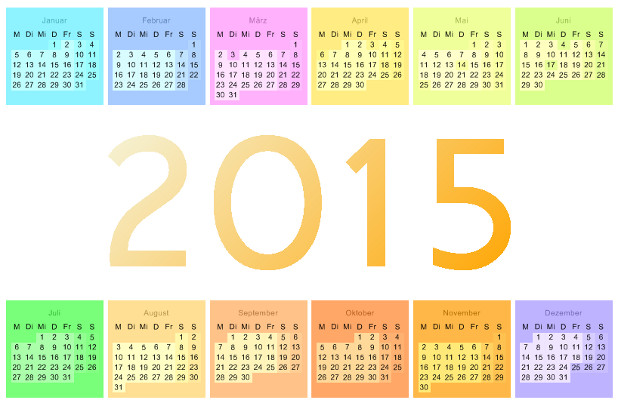 Heyer's Kalender-Studio - Jahresübersicht mit besonderem Design