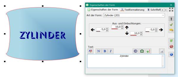 Heyer's Etiketten-Studio Pro - Form/Zylinder