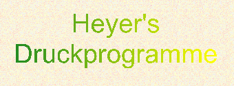 Heyer's Druckprogramme Text mit Fabverlauf als Füllung