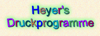 Heyer's Druckprogramme kombinierte Schrifteffekte 1